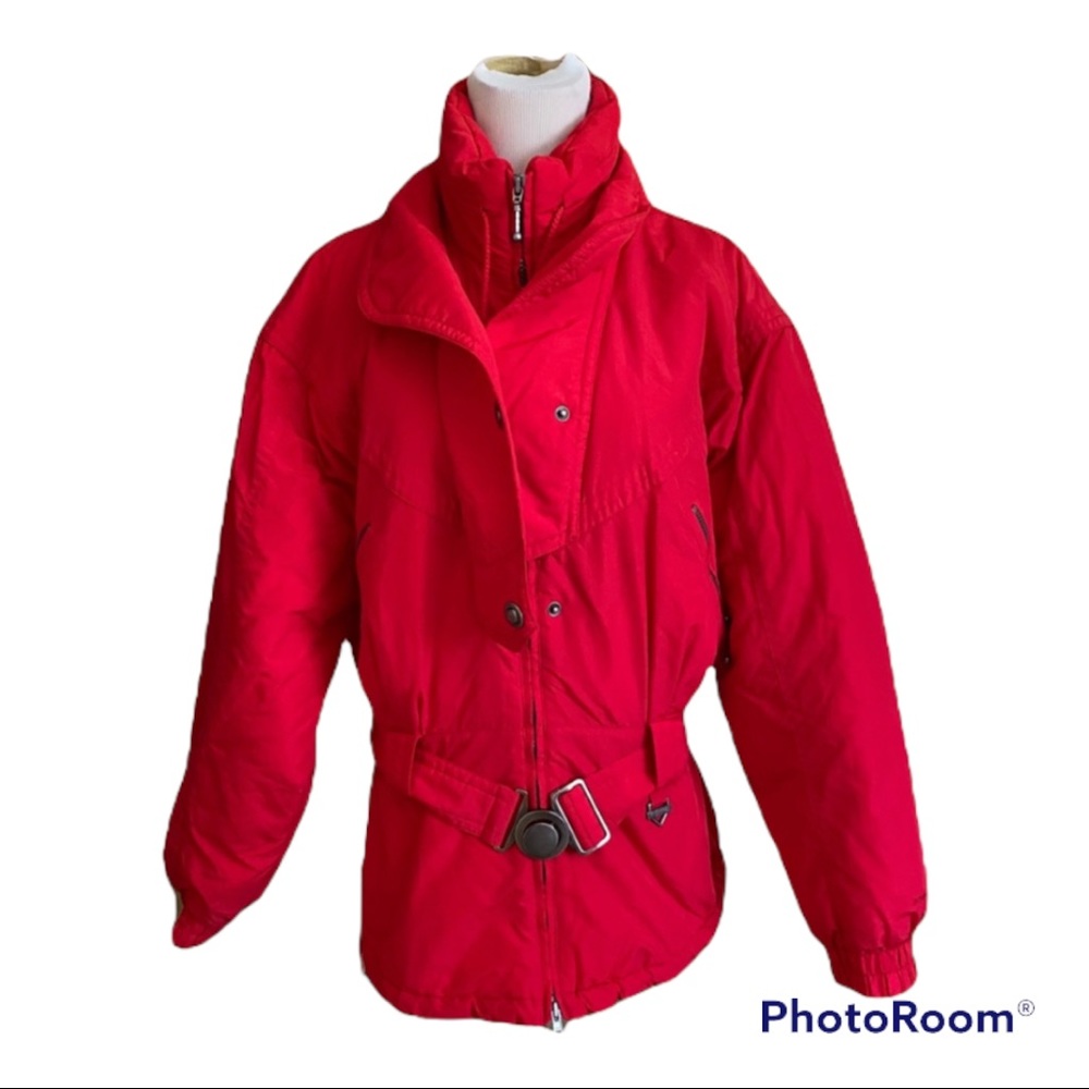 FERA red belted skiwear jacket 12
